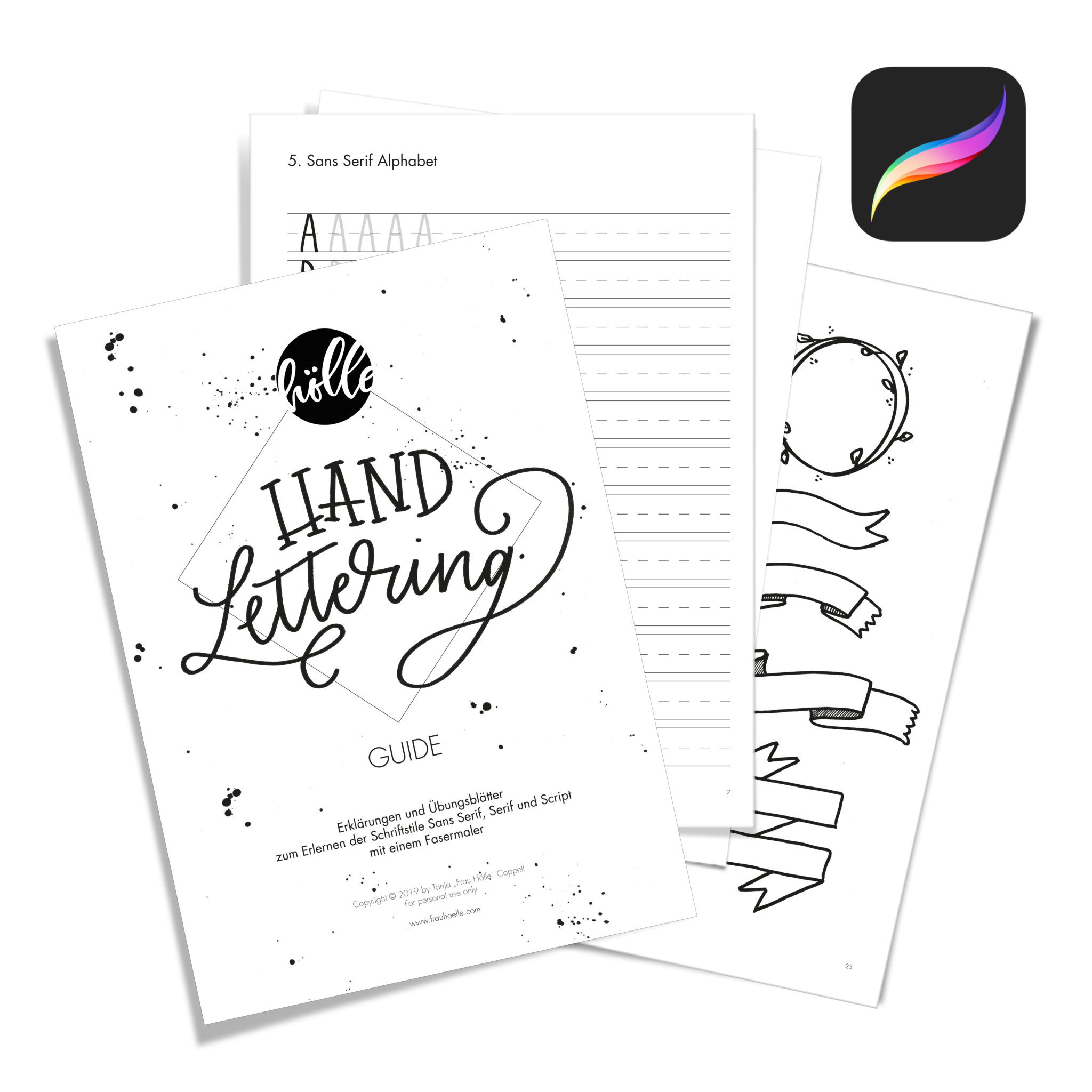 Hand Lettering Guide Frau H lle Studio