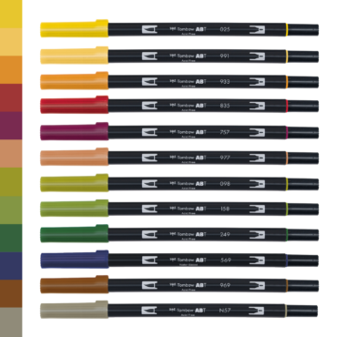 Tombow ABT Dual Brush Pen Farbset – Herbst